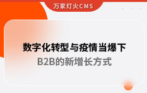數(shù)字化轉(zhuǎn)型與疫情當(dāng)爆下，B2B的新增長方式｜萬家推云平臺